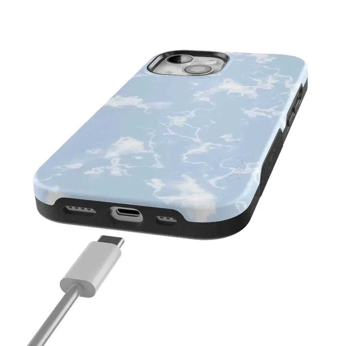 Light Blue Skies | Marble Clouds Case iPhone Case get.casely
