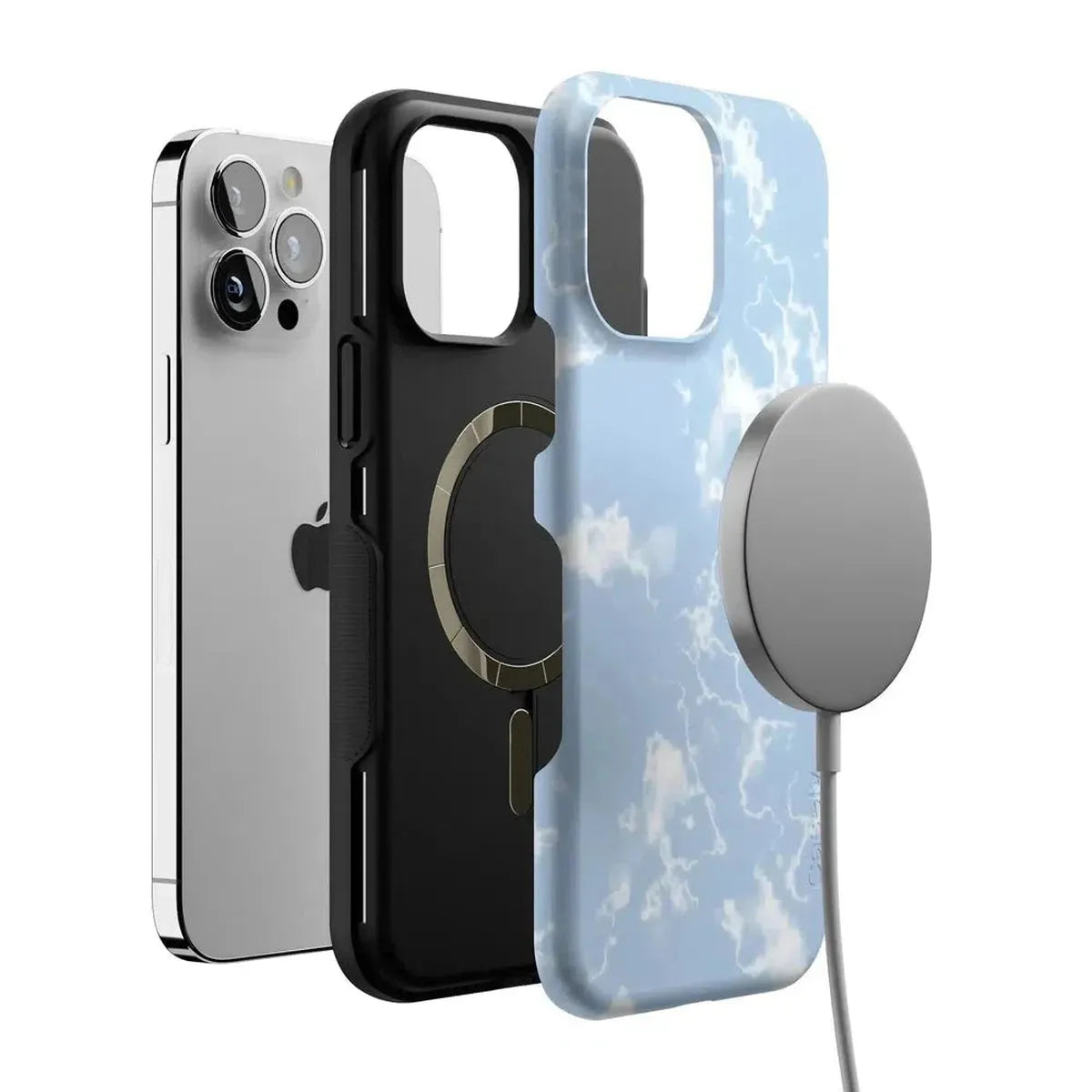 Light Blue Skies | Marble Clouds Case iPhone Case get.casely