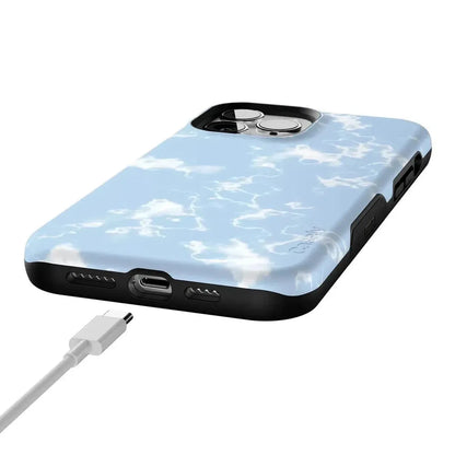 Light Blue Skies | Marble Clouds Case iPhone Case get.casely
