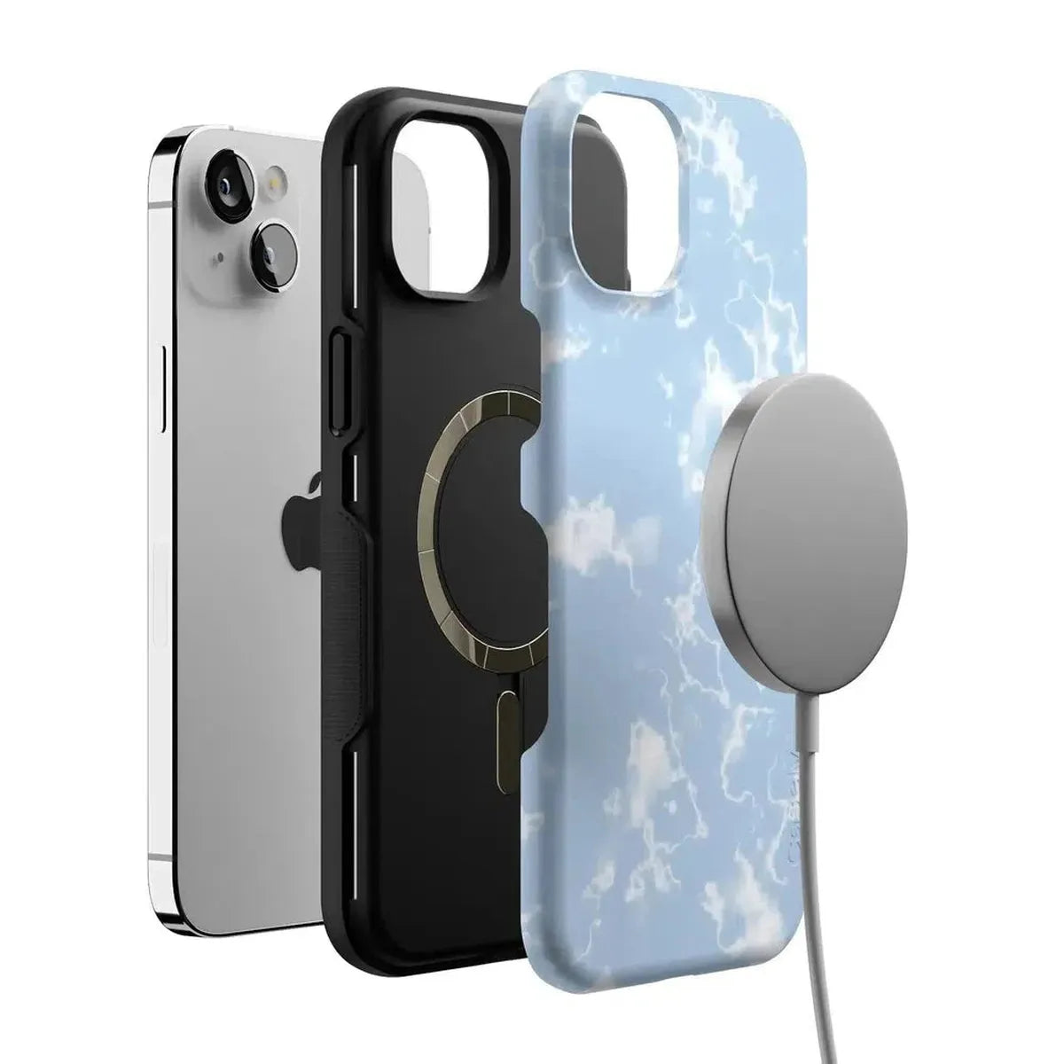 Light Blue Skies | Marble Clouds Case iPhone Case get.casely