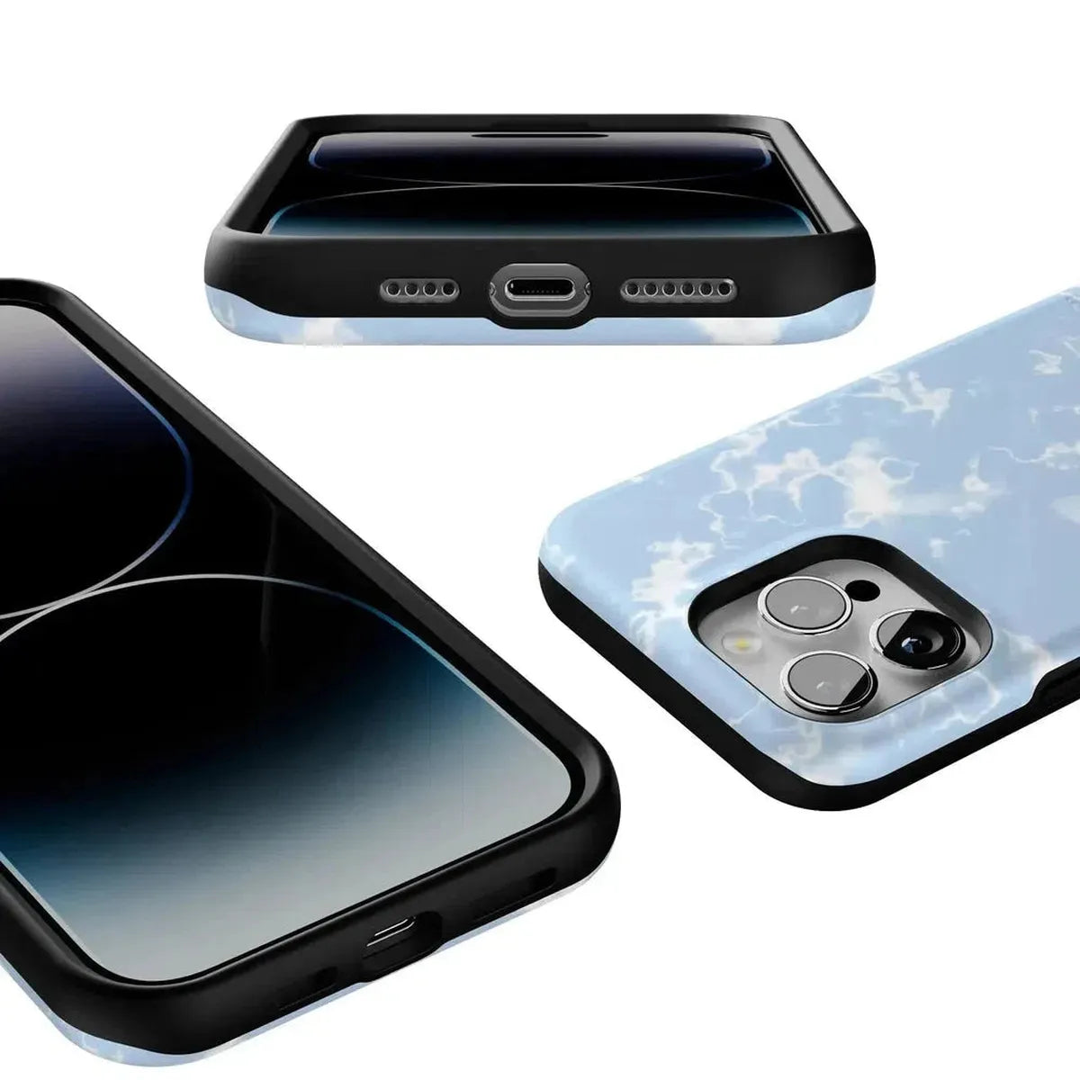 Light Blue Skies | Marble Clouds Case iPhone Case get.casely