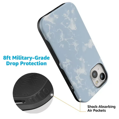 Light Blue Skies | Marble Clouds Case iPhone Case get.casely