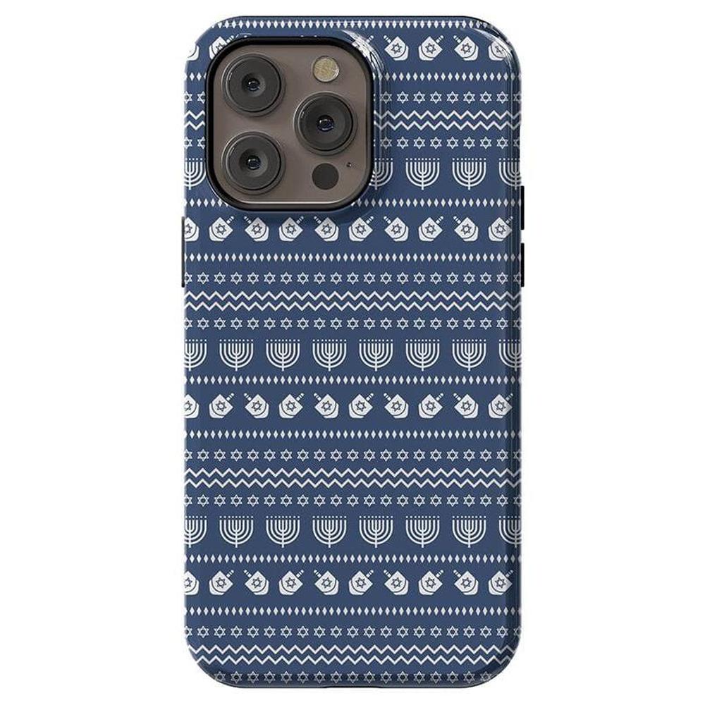 Light the Night | Hannukah Case Phone Case Casetry Essential + MagSafe® iPhone 14 Pro Max