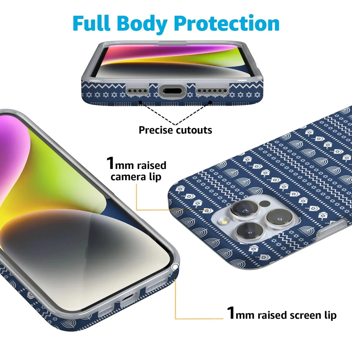 Light the Night | Hannukah Case Phone Case Casetry