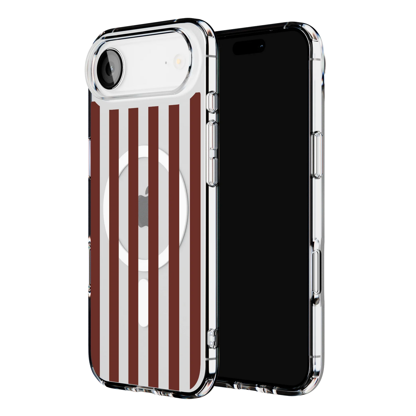Sunday in Brooklyn | Burgundy Stripes Case