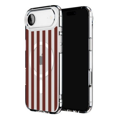 Sunday in Brooklyn | Burgundy Stripes Case