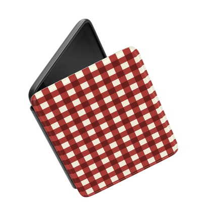 Checked Twice | Red Plaid Kindle Case