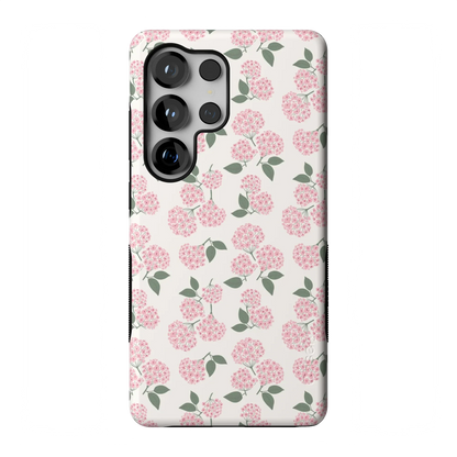 Nantucket Cottage | Pink Hydrangea Case - Galaxy S25 Ultra