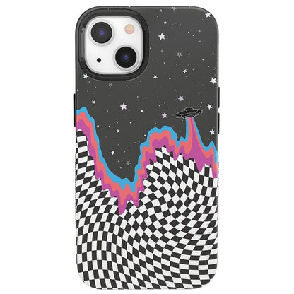 Long Strange Drip | Checkered Space Case iPhone Case get.casely Bold + MagSafe® iPhone 13