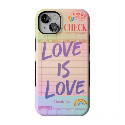 Love is Love | Guest Check Pride Case Phone Case Casetry Bold Flex + MagSafe® iPhone 14 Plus