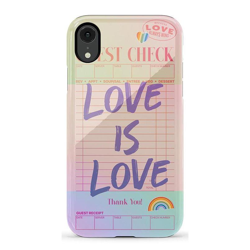 Love is Love | Guest Check Pride Case Phone Case Casetry Essential iPhone XR
