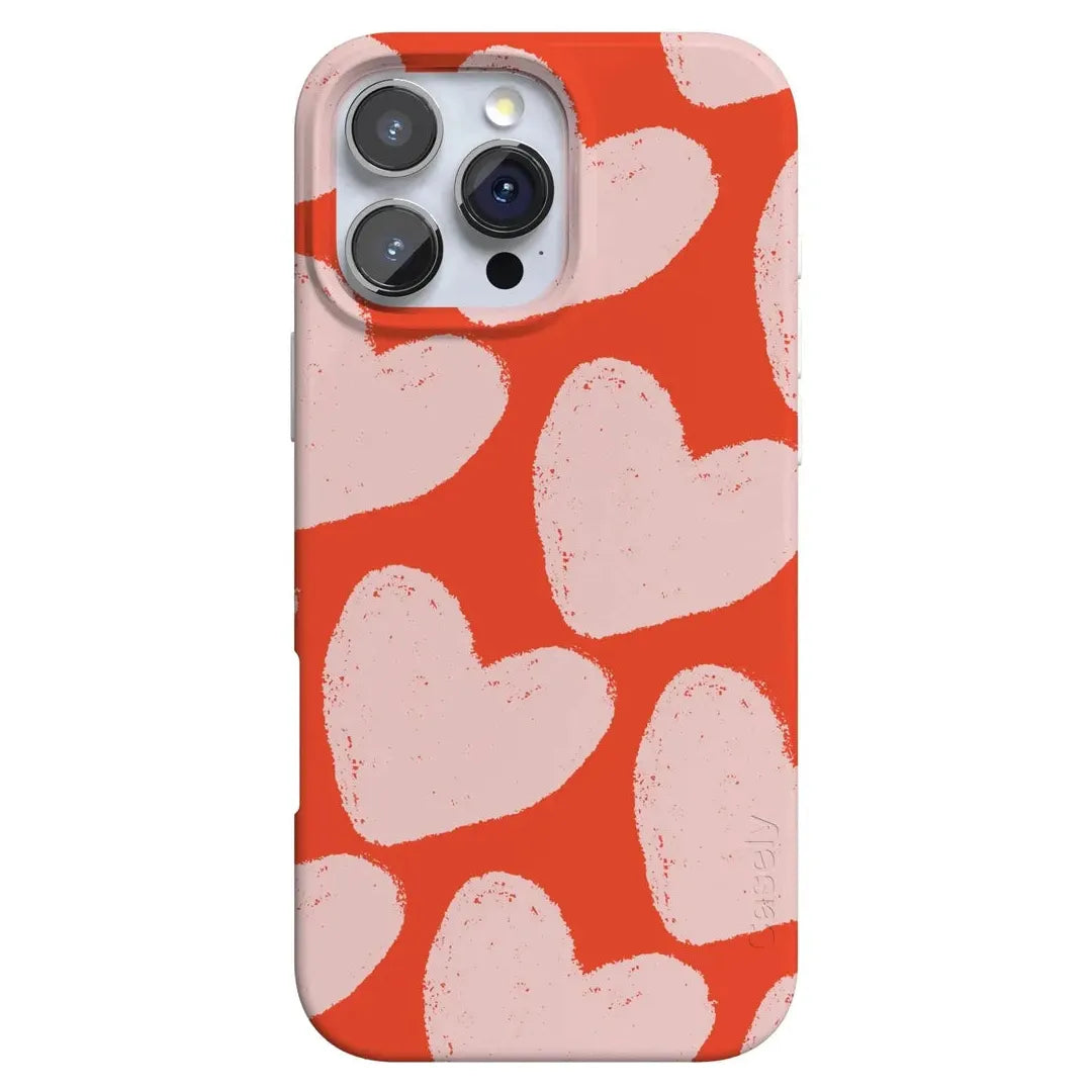 Love You More | Heart Doodle Case Phone Case Casetry Classic + MagSafe® iPhone 16 Pro Max