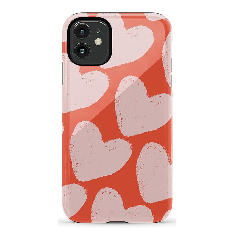 The Valentine's Collection | Red Painted Hearts Case Phone Case Casetry Essential iPhone XS Max