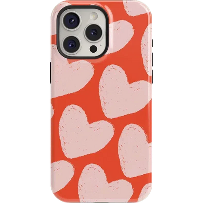Love You More | Heart Doodle Case Phone Case Casetry Essential + MagSafe® iPhone 15 Pro