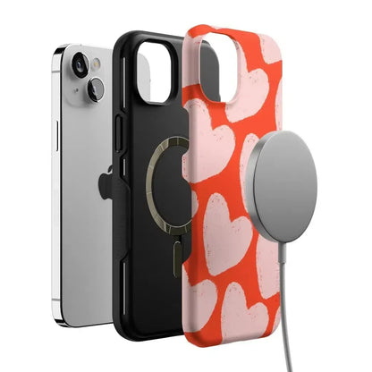 Love You More | Heart Doodle Case Phone Case Casetry