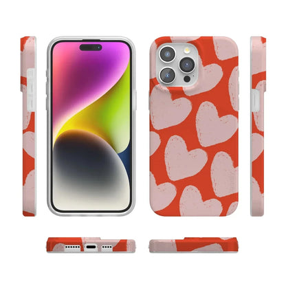 Love You More | Heart Doodle Case Phone Case Casetry