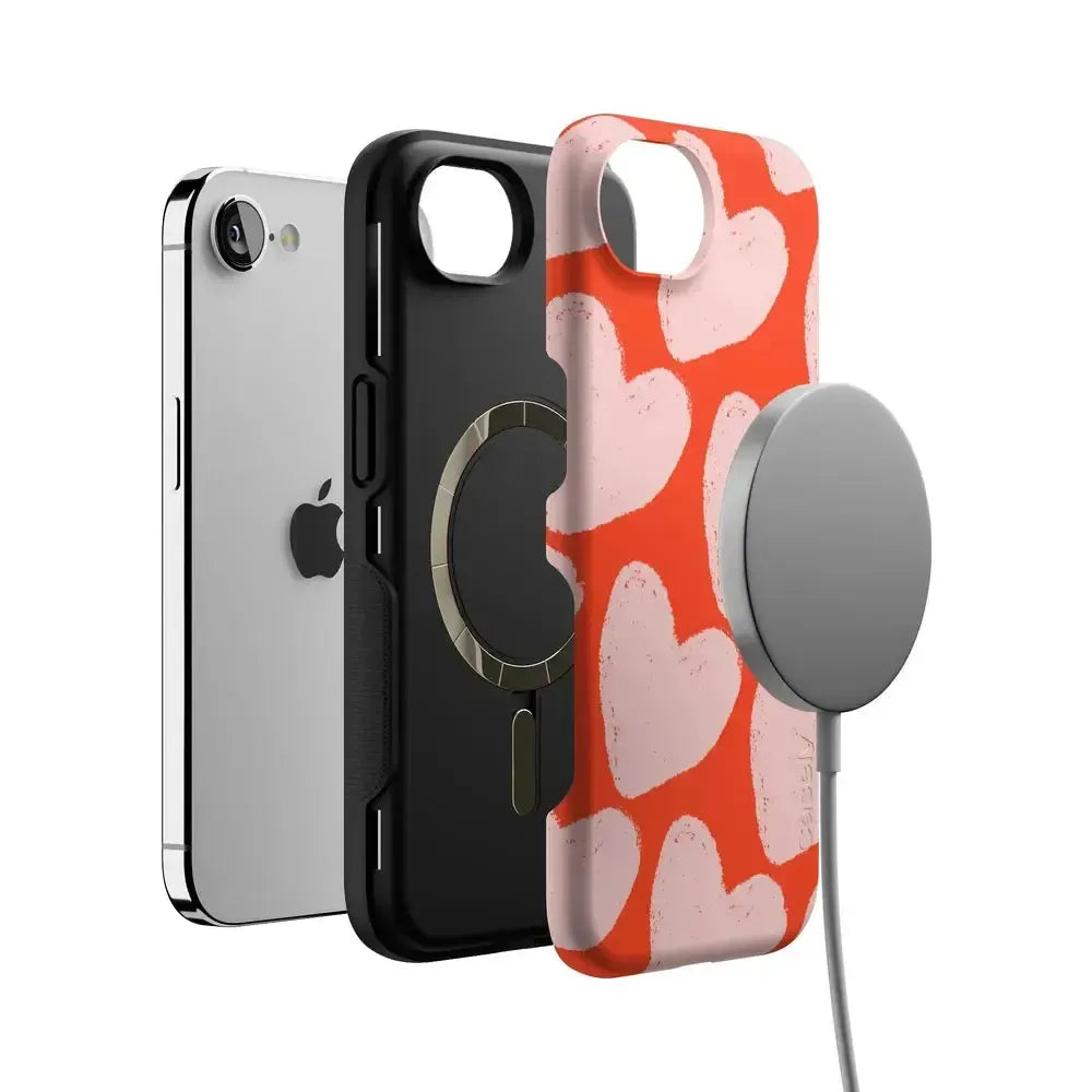 Love You More | Heart Doodle Case Phone Case Casetry