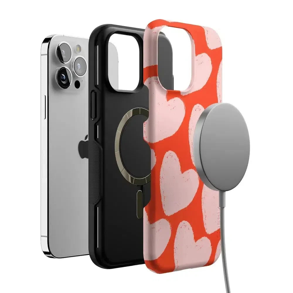Love You More | Heart Doodle Case Phone Case Casetry