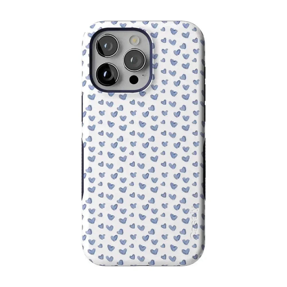Lovebug | Blue Hearts Case Phone Case Casetry Bold Flex + MagSafe® iPhone 15 Pro Max