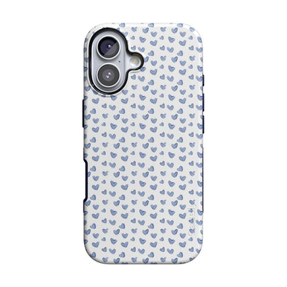 Lovebug | Blue Hearts Case Phone Case Casetry Bold + MagSafe® iPhone 17