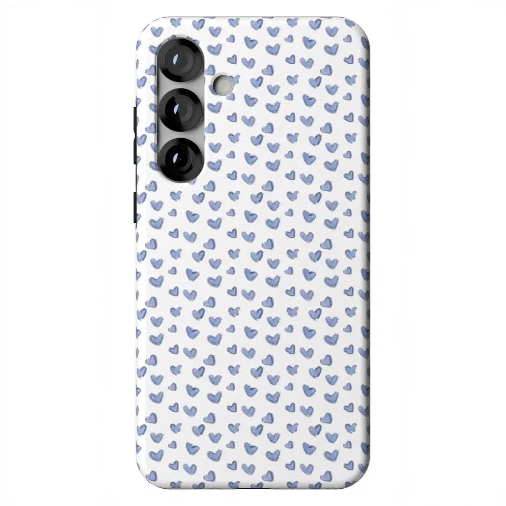 Lovebug | Blue Hearts Case Phone Case Casetry Essential + MagSafe® Galaxy S25 Plus