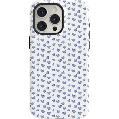 Lovebug | Blue Hearts Case Phone Case Casetry Essential + MagSafe® iPhone 15 Pro