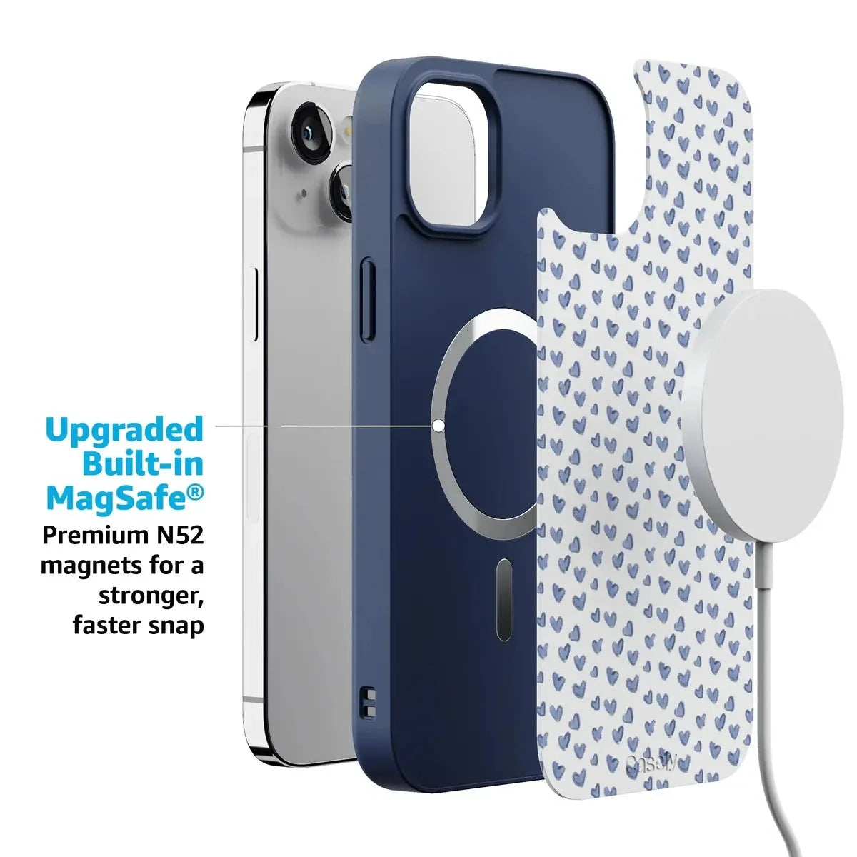 Lovebug | Blue Hearts Case Phone Case get.casely