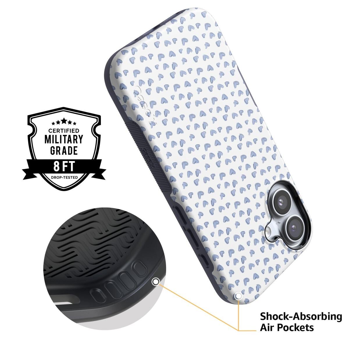 Lovebug | Blue Hearts Case Phone Case Casetry