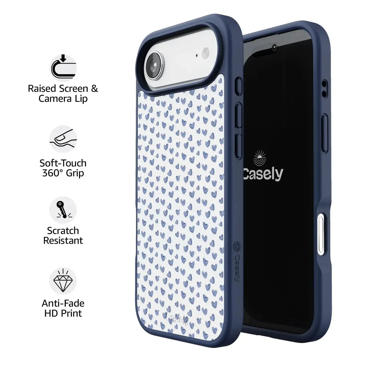 Lovebug | Blue Hearts Case Phone Case get.casely
