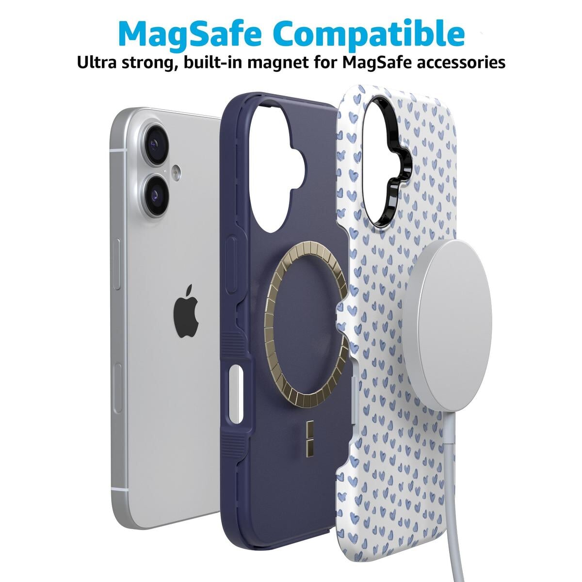 Lovebug | Blue Hearts Case Phone Case Casetry