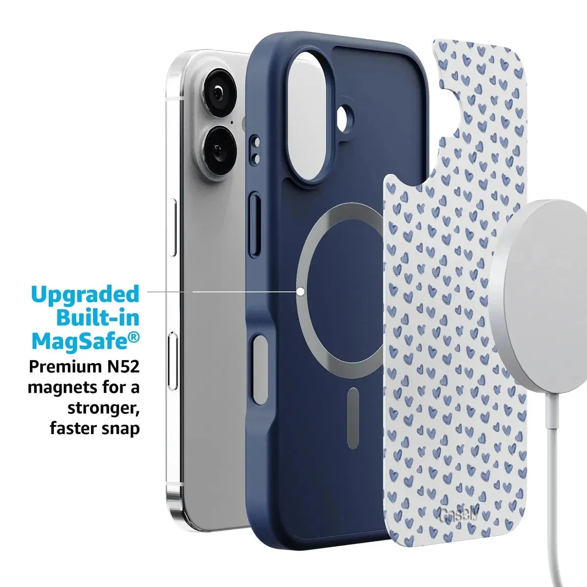 Lovebug | Blue Hearts Case Phone Case get.casely
