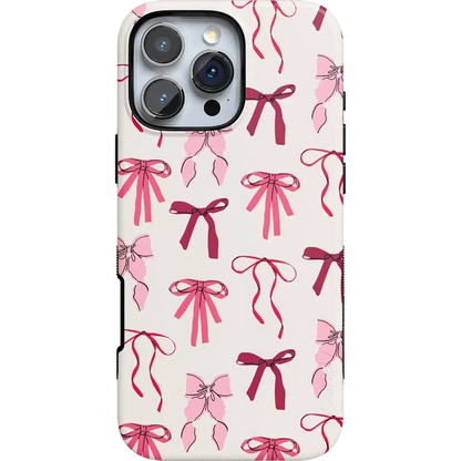 Lover Girlie | Pink Bows iPhone Case Phone Case Casetry Bold Flex + MagSafe® iPhone 16 Pro Max