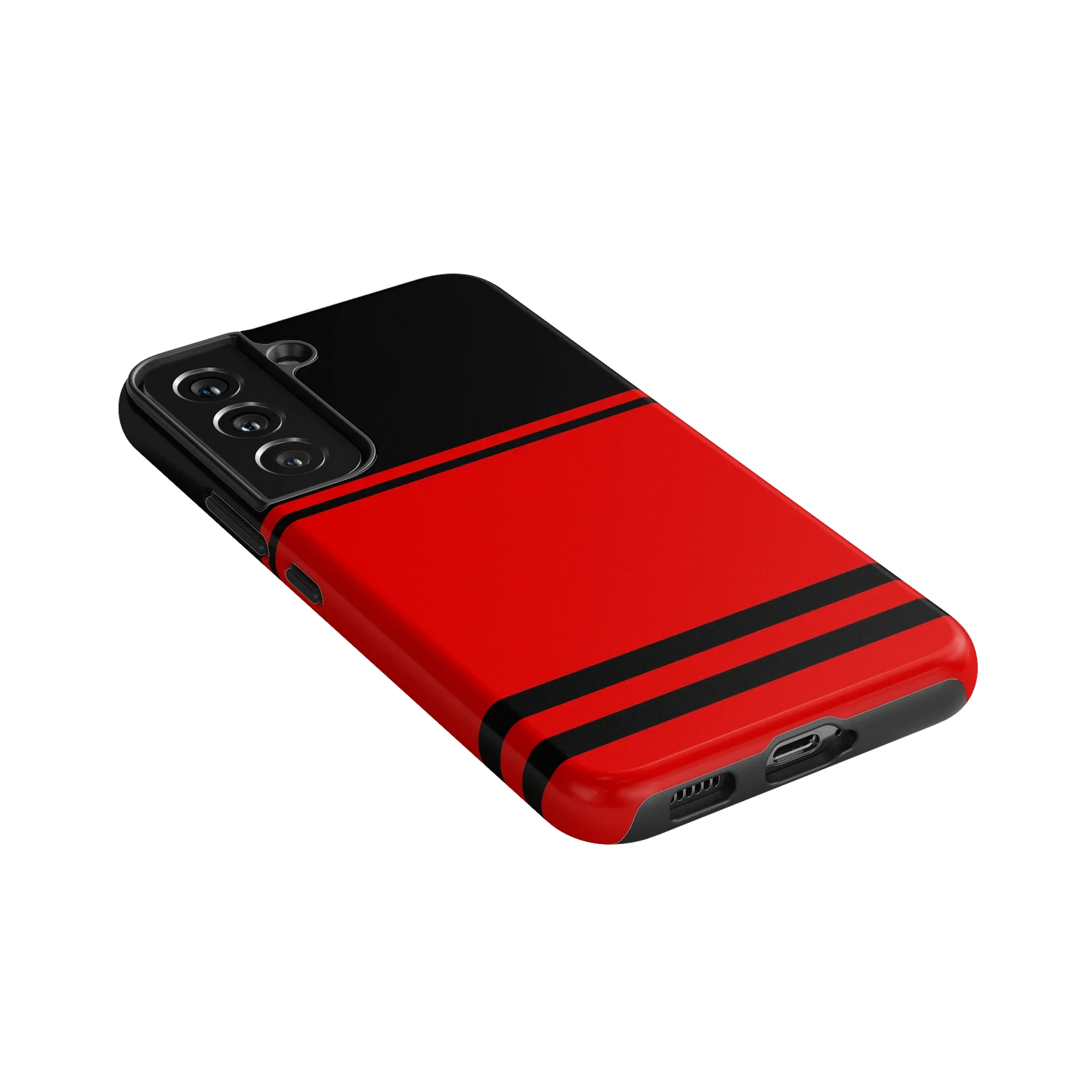 Storm Warning | Black & Red Stripes Case