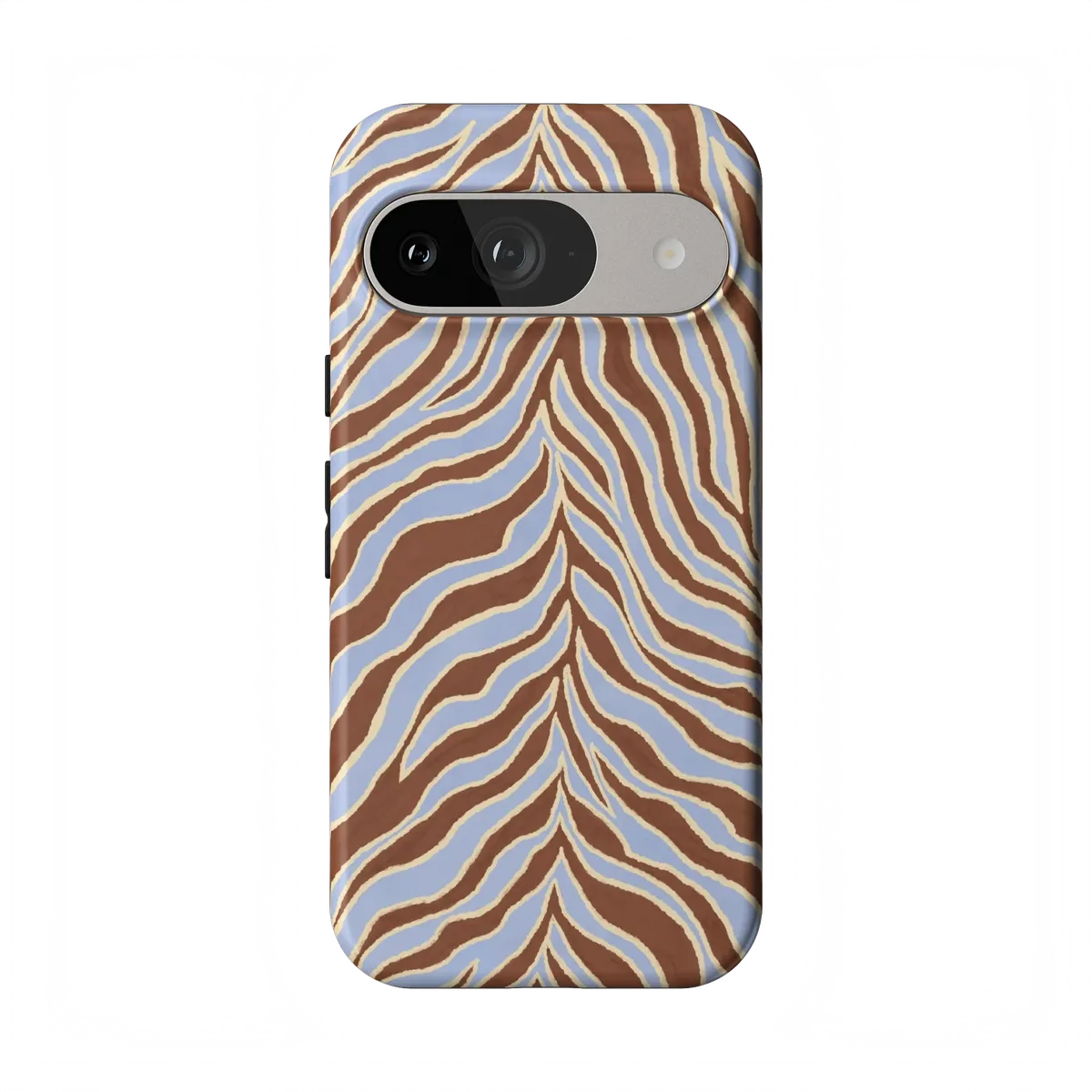Untamed | Brown & Blue Zebra Case - Google Pixel 9