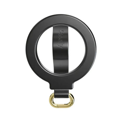 MagRing+ | Black Magnetic Adjustable Phone Ring with Keychain MagRing+ get.casely