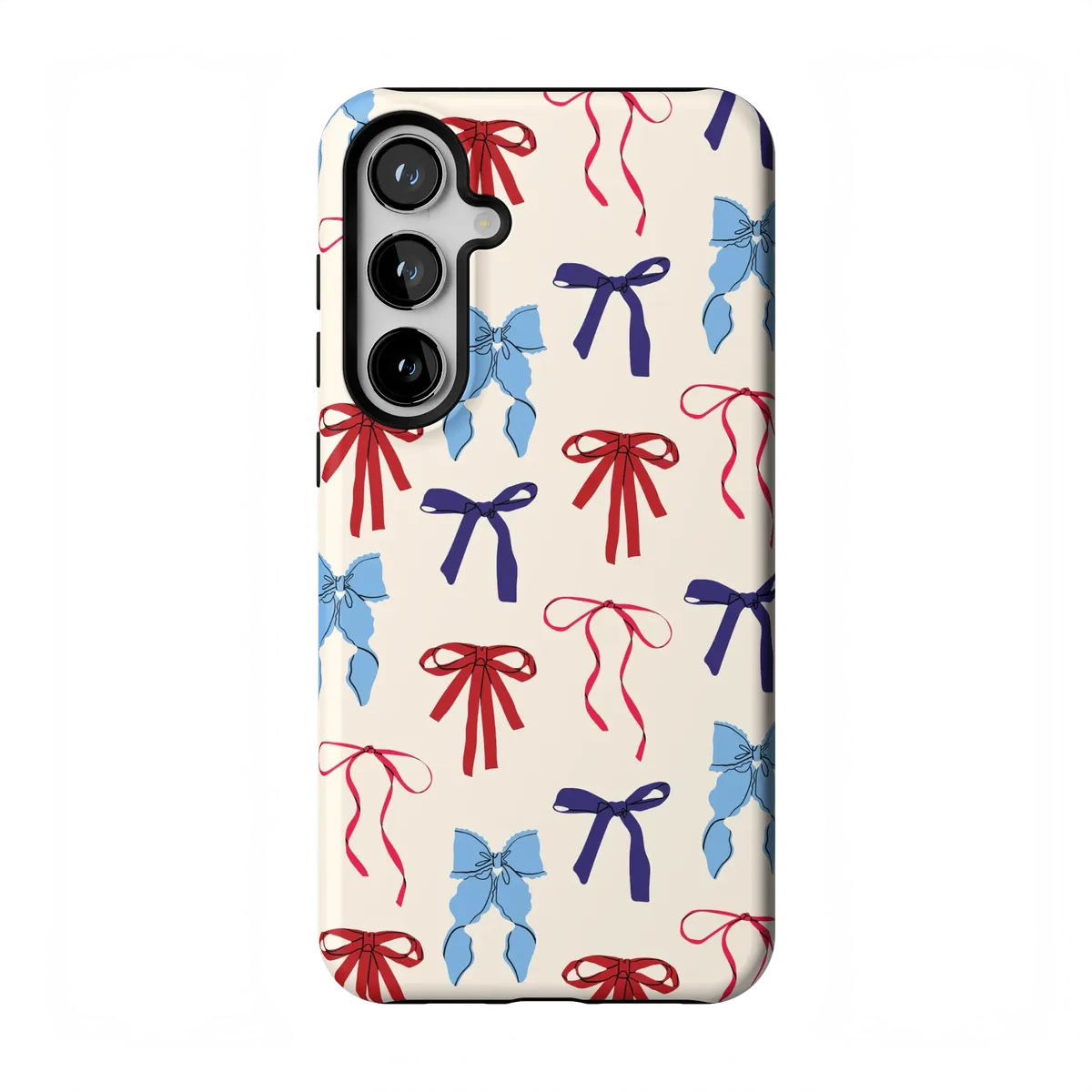American Girlie | Red White & Blue Bows Case - Galaxy S24 Plus