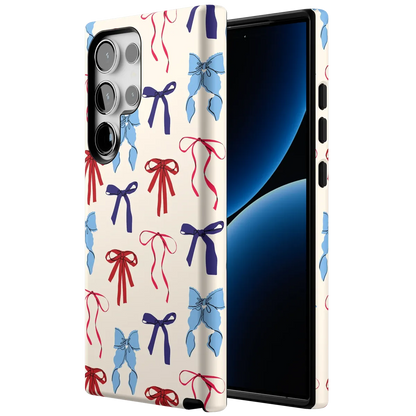 American Girlie | Red White & Blue Bows Case