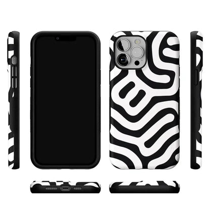 Maze | High Contrast Design Case Phone Case Casetry
