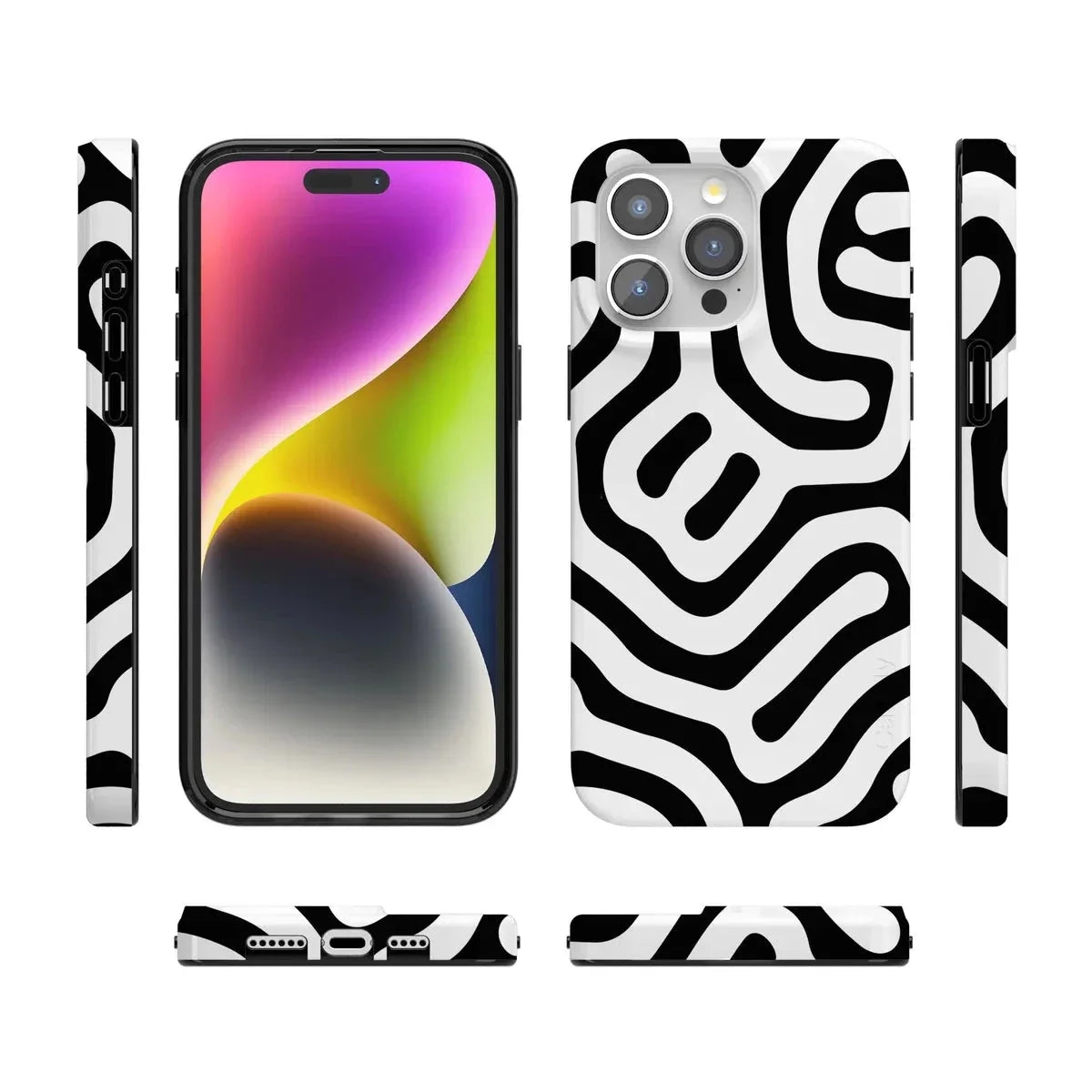 Maze | High Contrast Design Case Phone Case Casetry