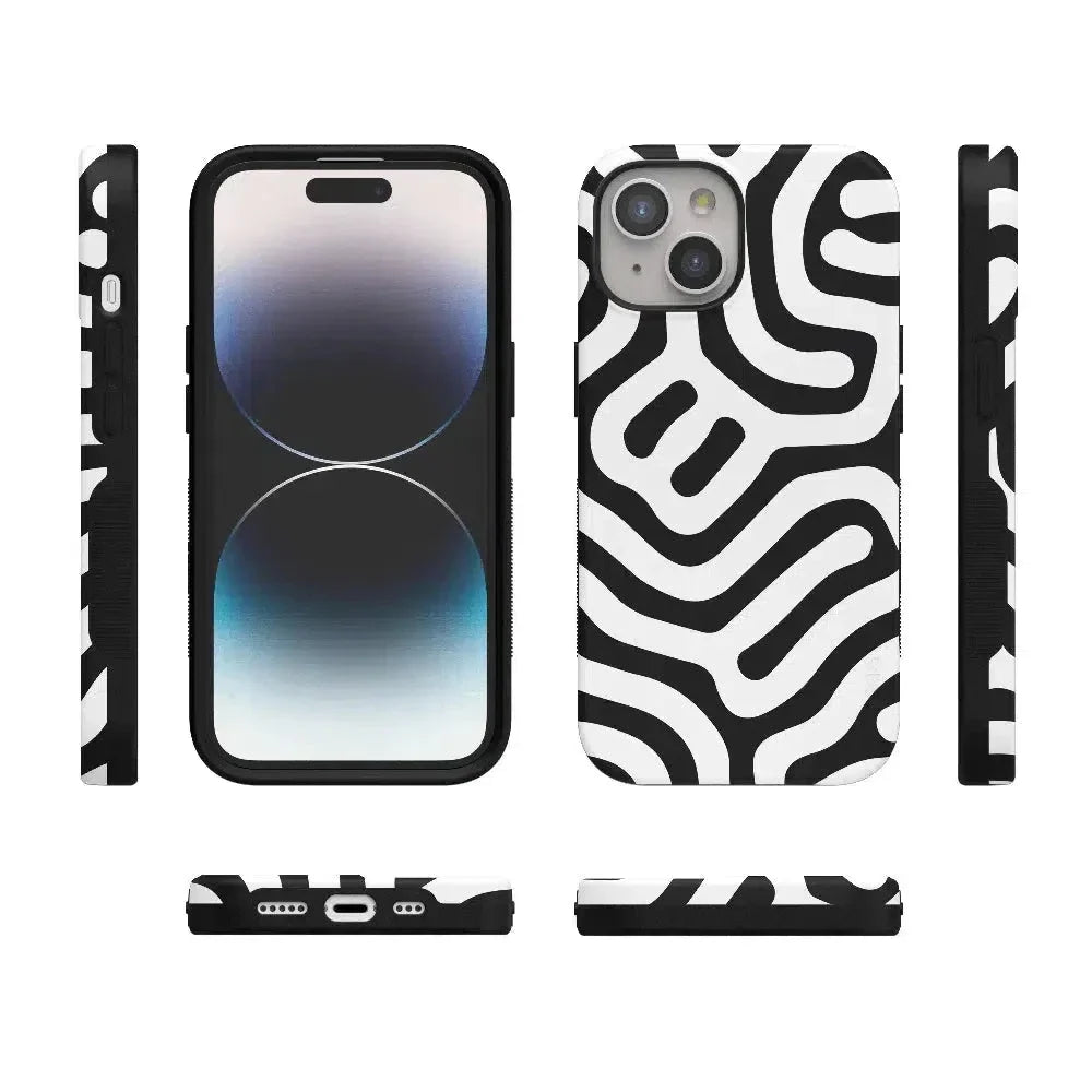 Maze | High Contrast Design Case Phone Case Casetry