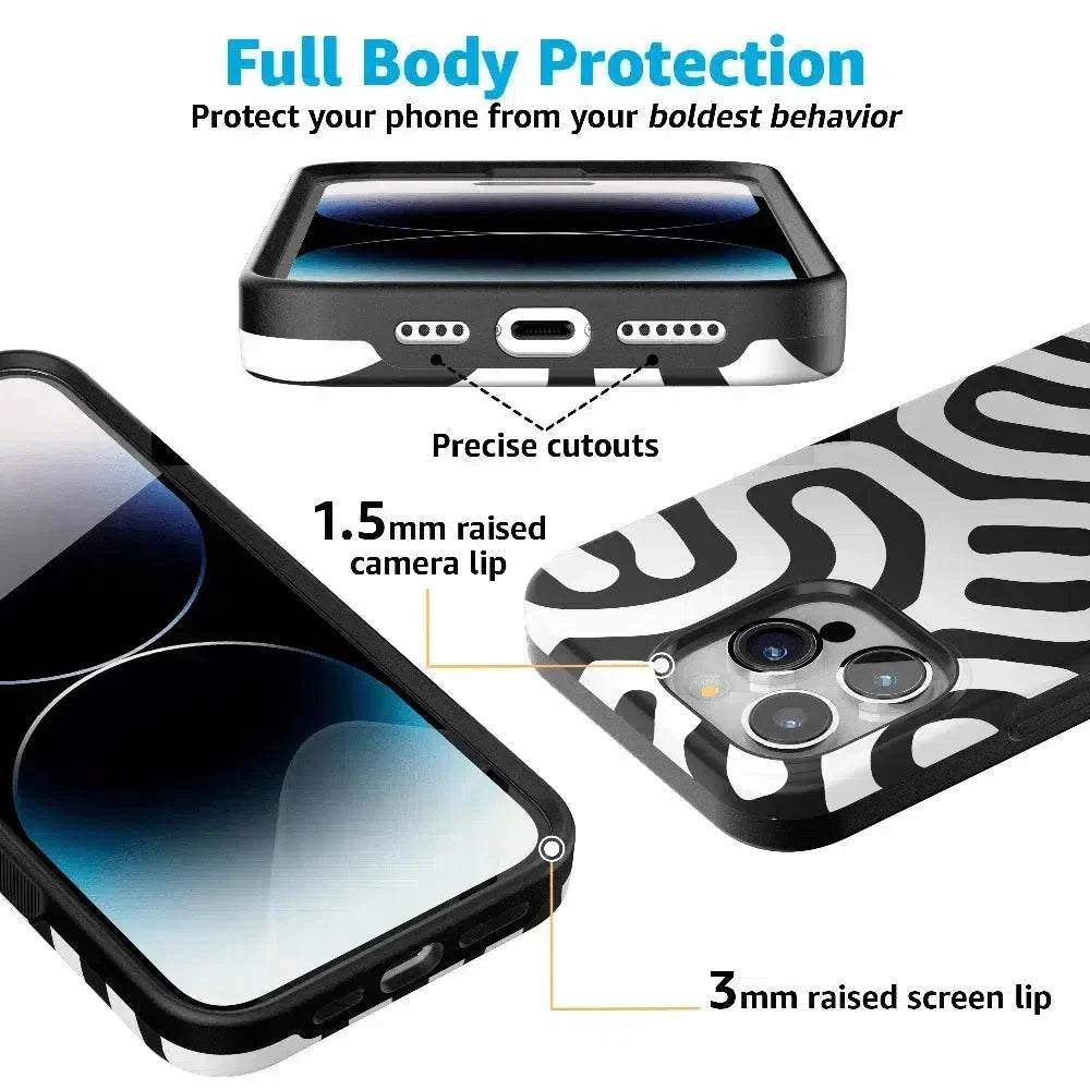Maze | High Contrast Design Case Phone Case Casetry