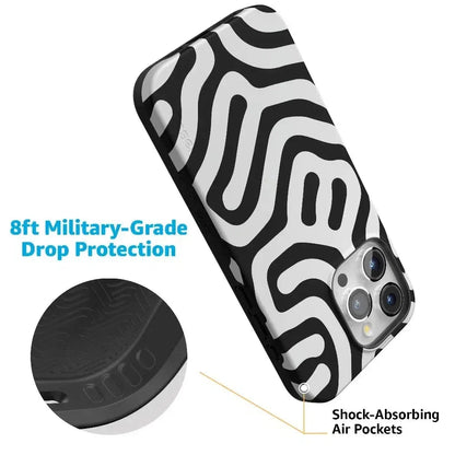 Maze | High Contrast Design Case Phone Case Casetry