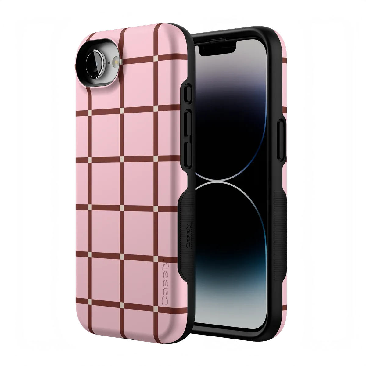 Uptown Gridlock | Pink Checkerboard Case
