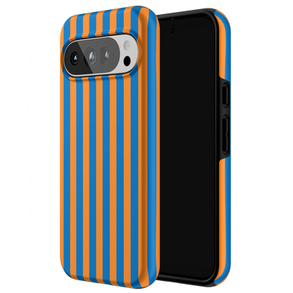 Go New York | Blue & Orange Stripes Case
