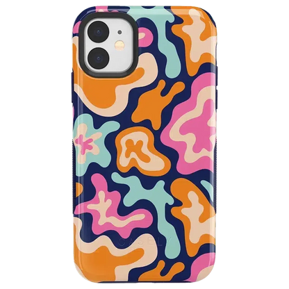 Midnight Color Splash | Abstract Retro Case iPhone Case get.casely Bold iPhone 11