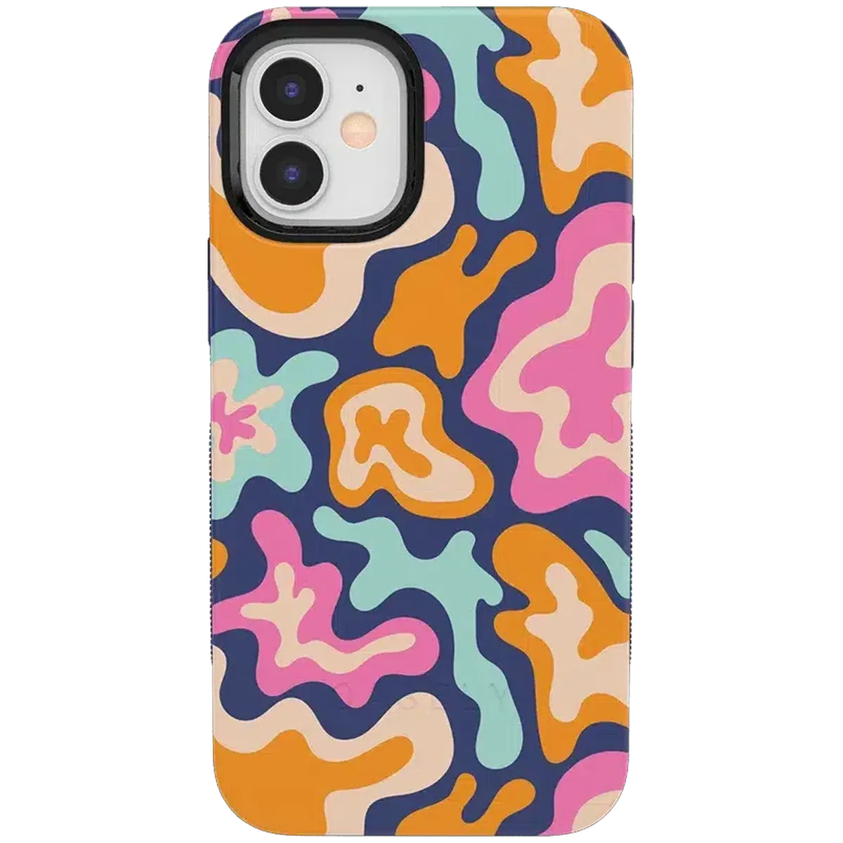 Midnight Color Splash | Abstract Retro Case iPhone Case get.casely Bold + MagSafe® iPhone 12