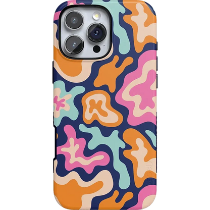 Midnight Color Splash | Abstract Retro Case iPhone Case get.casely Bold + MagSafe® iPhone 16 Pro Max