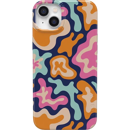 Midnight Color Splash | Abstract Retro Case iPhone Case get.casely Classic + MagSafe® iPhone 14 Plus
