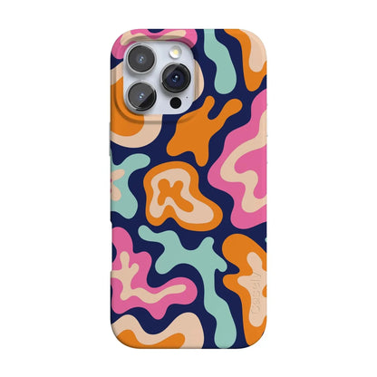 Midnight Color Splash | Abstract Retro Case iPhone Case get.casely Classic + MagSafe® iPhone 16 Pro Max