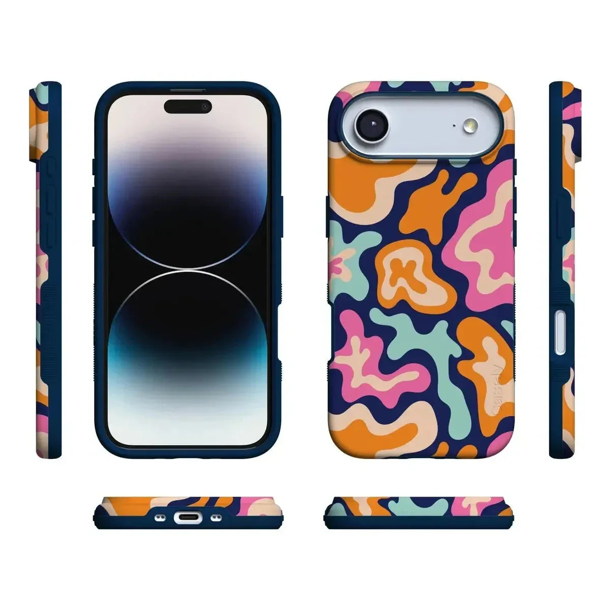 Midnight Color Splash | Abstract Retro Case iPhone Case get.casely